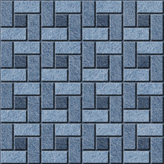 Obraz premium Abstract paneling pattern - seamless pattern, blue jeans surface