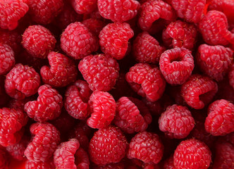 Raspberries background
