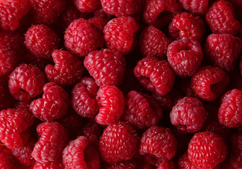 Raspberries background