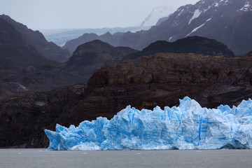 Gray glacier, Torres del Paine National Park, Patagonia, Chile