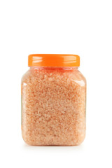 Sea salt on wooden background