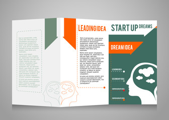 template booklet, theme business and startup