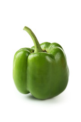 Orange pepper with water drops 