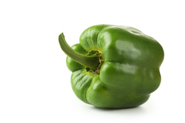 Orange pepper with water drops 