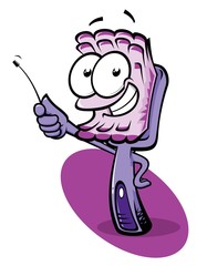 Funny toothbrush pointing hints