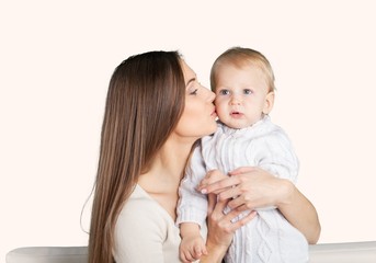 Mother, mom, smiling.