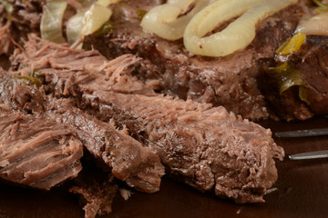 Sliced pot roast
