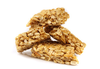 kozinaki, sunflower seeds, on a white background