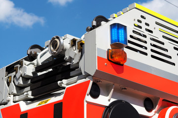Feuerwehrfahrzeug im Detail