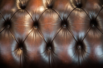 Fototapeta premium Classic brown leather texture