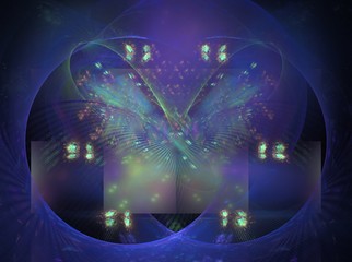 Błękitny fraktal © agatop