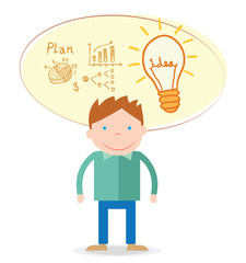 businessman, vector illustration