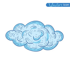 Doodle Cloud icon, vector illustration