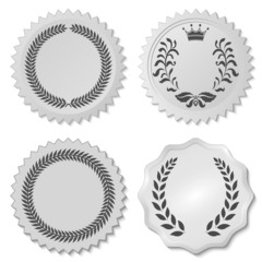 Fototapeta premium stickers set with laurel wreaths