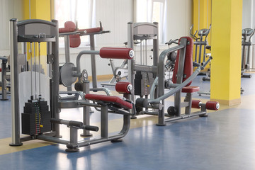 Interior of a fitness hall