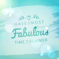 Vintage summer holidays and vacation background