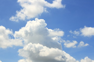 Naklejka na ściany i meble blue sky and white cloud