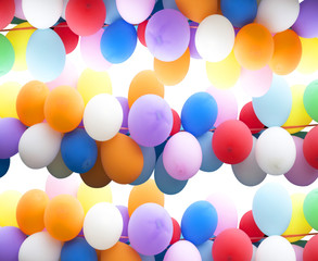 Background colorful balloons