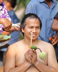 Male who will be monk cut hair for be Ordained