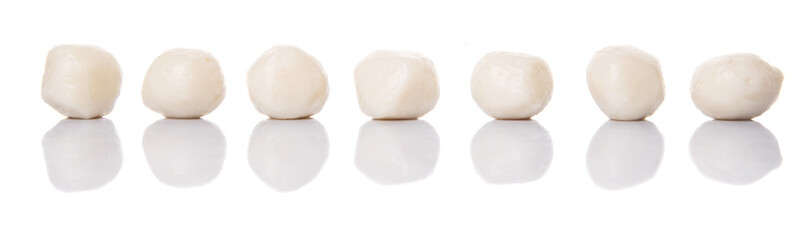 Fish balls on white background