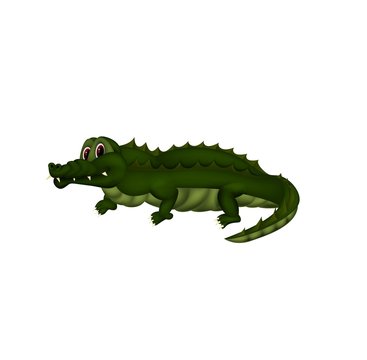 Crocodile with mesh coloring
