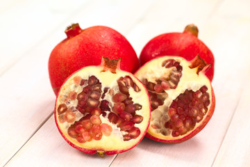 Pomegranate fruits (lat. Punica granatum)