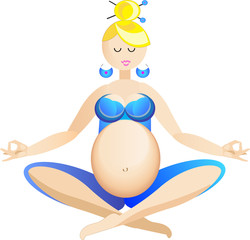 Pregnant yoga