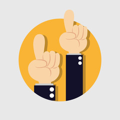 Hand finger pointing