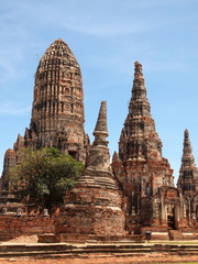 Fototapeta premium Pagoda at Wat Chaiwattanaram Temple, Ayutthaya, Thailand