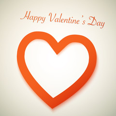 Happy Valentine's Day Vector Background with Heart Love Shape. R