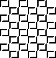 Black and white geometric seamless pattern modern stylish.