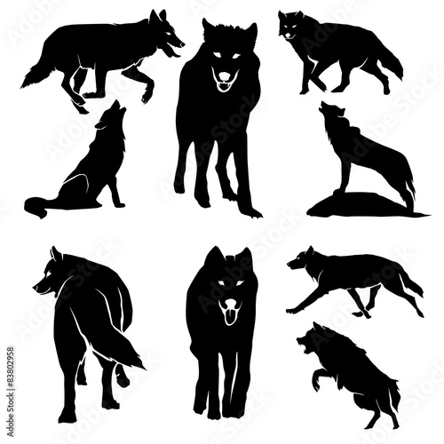 Wolf Silhouette Pack Wall Mural Wallpaper Murals Wallsheaven Plekenyikboy Wolf Silhouette Pack Wall Mural Wallpaper Murals Wallsheaven Plekenyikboy