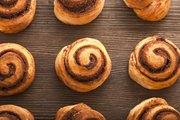 Fototapeta premium 9 cinnamon rolls