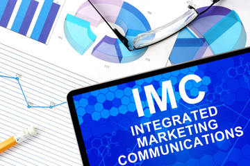 Tablet with integrated marketing communications imc. 