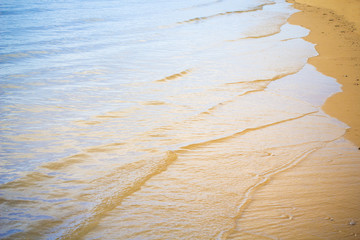 Sea water wave on beach