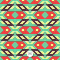 Seamless geometric background. Mosaic. 