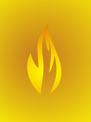 flame symbol, fire design vector illustration