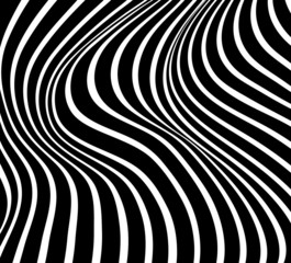 optical effect mobius wave stripe design movement