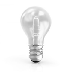 Modern Light Bulb isolated on white background