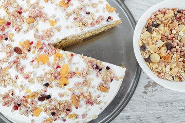 Muesli Cake Slice