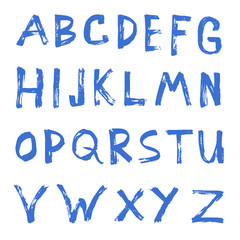 Grunge Handmade Calligraphy Watercolor Font Texture Ink Alphabet