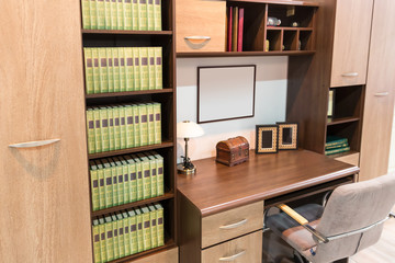 Interior of a cabinet 