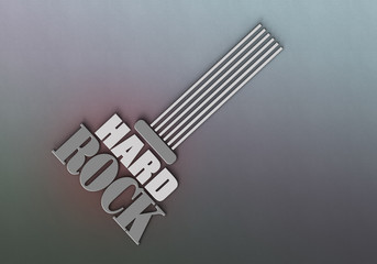 Hard Rock - Typografie - Saite TA