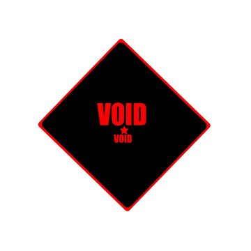 void  red stamp text on black background