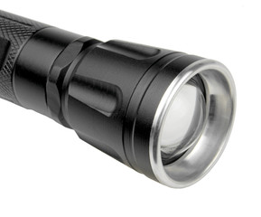 LED flashlight isolated on white background
