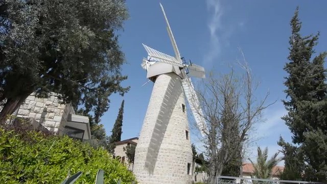 Montefiore Windmill in Jerusalem, Israel