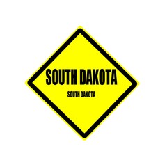 South dakota black stamp text on yellow background