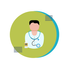 Flat design modern vector illustration concept for health care