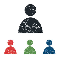 User grunge icon set