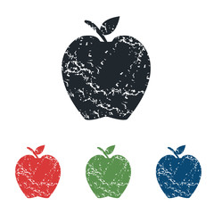 Apple grunge icon set